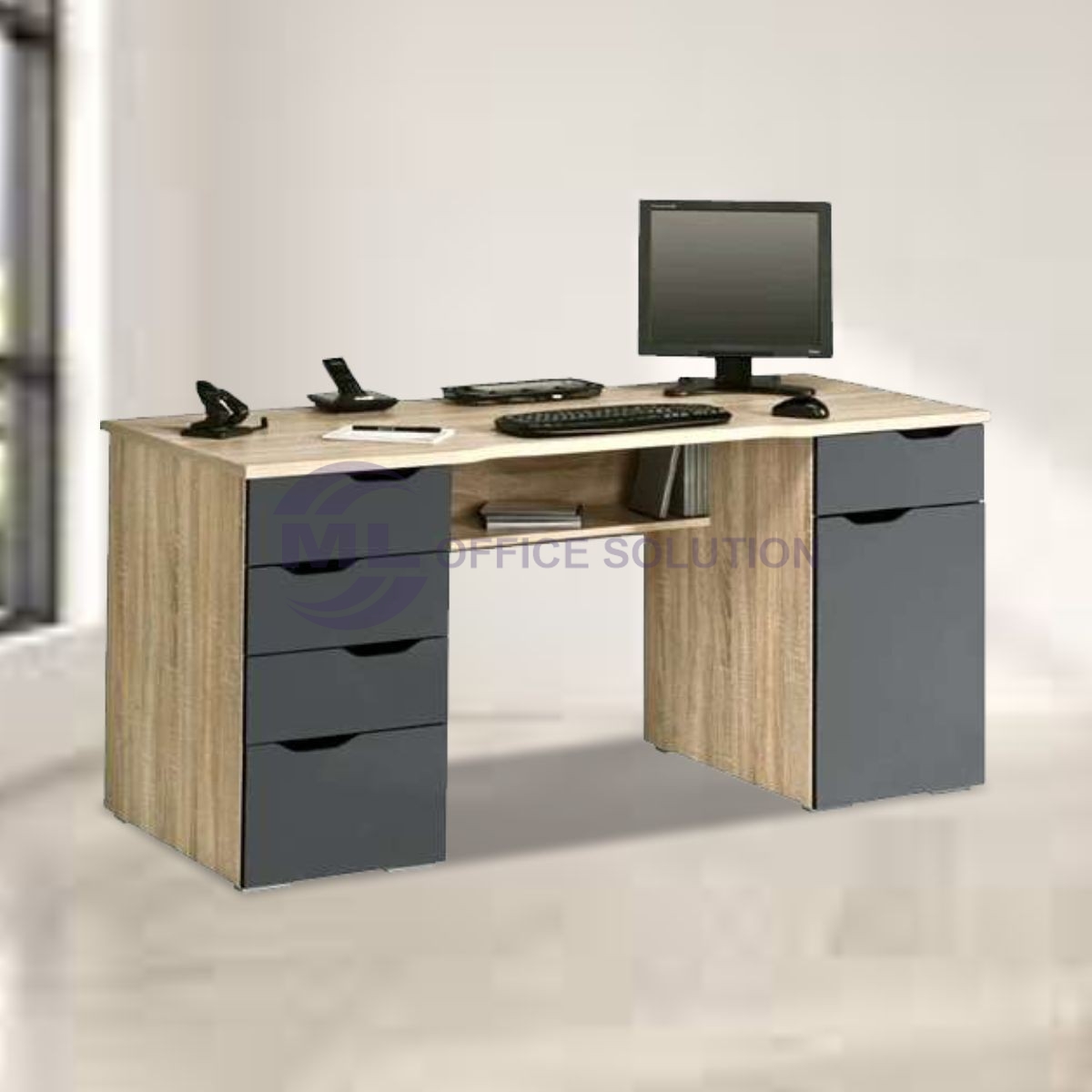Executive Table With Storage