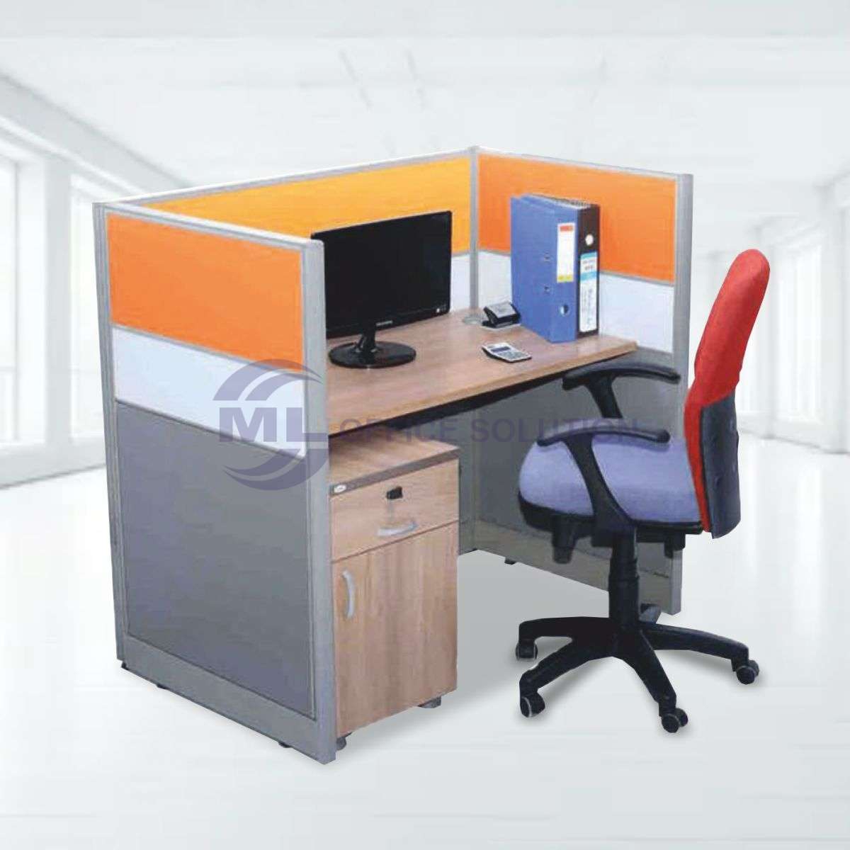 ML-2275 Single Seater Workstation With Pedestal
